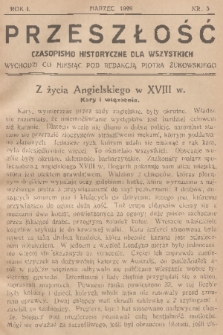 Przeszłość : czasopismo historyczne dla wszystkich. R. 1, 1929, nr 3