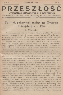 Przeszłość : czasopismo historyczne dla wszystkich. R. 1, 1929, nr 9