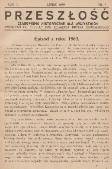 Przeszłość : czasopismo historyczne dla wszystkich. R. 2, 1930, nr 7