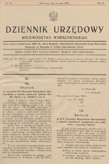 Dziennik Urzędowy Województwa Warszawskiego. 1923, nr 10