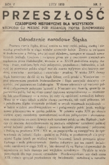 Przeszłość : czasopismo historyczne dla wszystkich. R. 5, 1933, nr 2