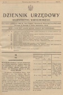 Dziennik Urzędowy Województwa Warszawskiego. 1923, nr 13