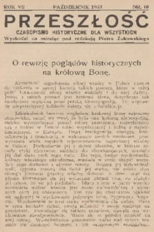 Przeszłość : czasopismo historyczne dla wszystkich. R. 7, 1935, nr 10