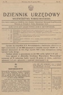 Dziennik Urzędowy Województwa Warszawskiego. 1923, nr 19