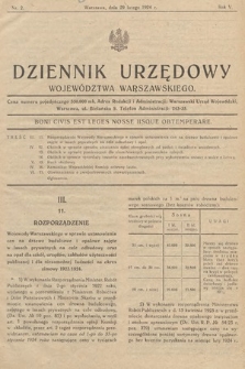 Dziennik Urzędowy Województwa Warszawskiego. 1924, nr 2