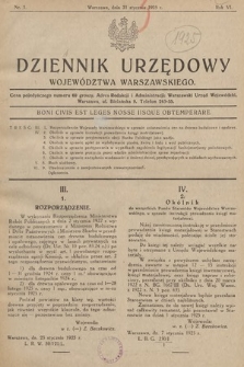 Dziennik Urzędowy Województwa Warszawskiego. 1925, nr 1