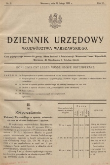 Dziennik Urzędowy Województwa Warszawskiego. 1925, nr 2