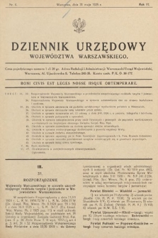 Dziennik Urzędowy Województwa Warszawskiego. 1925, nr 6