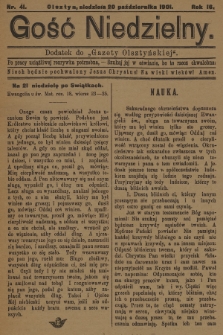 Gość Niedzielny : dodatek do „Gazety Olsztyńskiej”. 1901, nr 41