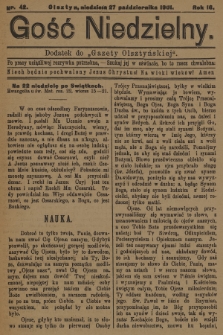 Gość Niedzielny : dodatek do „Gazety Olsztyńskiej”. 1901, nr 42