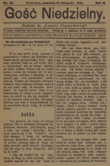Gość Niedzielny : dodatek do „Gazety Olsztyńskiej”. 1901, nr 44