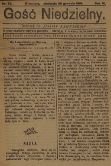 Gość Niedzielny : dodatek do „Gazety Olsztyńskiej”. 1901, nr 50