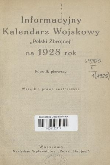 Informacyjny Kalendarz Wojskowy „Polski Zbrojnej” na ... rok