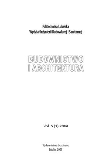 Budownictwo i Architektura. Vol. 5 (2009), 2