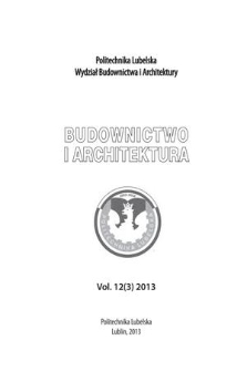 Budownictwo i Architektura. Vol. 12 (2013), 3