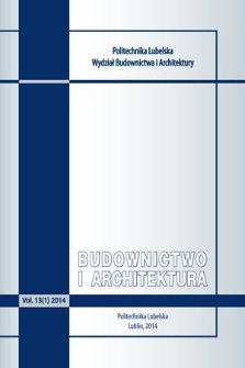 Budownictwo i Architektura. Vol. 13 (2014), 1