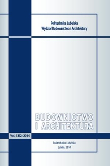 Budownictwo i Architektura. Vol. 13 (2014), 2