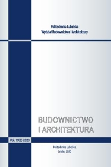 Budownictwo i Architektura. Vol. 19 (2020), 3