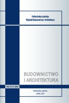 Budownictwo i Architektura. Vol. 21 (2022), 1