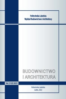 Budownictwo i Architektura. Vol. 21 (2022), 2