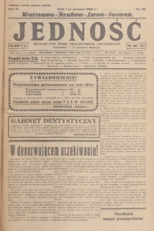 Jedność : bezpartyjne pismo pracowników umysłowych. R.9, 1933, Nr 23
