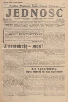 Jedność : bezpartyjne pismo pracowników umysłowych. R.10, 1934, Nr 10