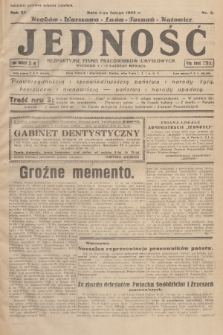 Jedność : bezpartyjne pismo pracowników umysłowych. R.11, 1935, Nr 3