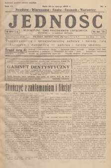 Jedność : bezpartyjne pismo pracowników umysłowych. R.11, 1935, Nr 4