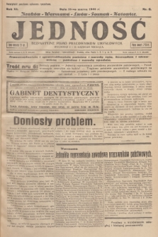 Jedność : bezpartyjne pismo pracowników umysłowych. R.11, 1935, Nr 6