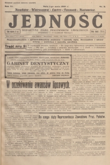 Jedność : bezpartyjne pismo pracowników umysłowych. R.11, 1935, Nr 9