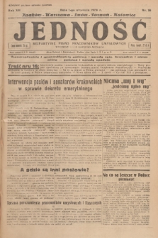 Jedność : bezpartyjne pismo pracowników umysłowych. R.12, 1936, Nr 16
