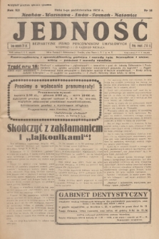 Jedność : bezpartyjne pismo pracowników umysłowych. R.12, 1936, Nr 18