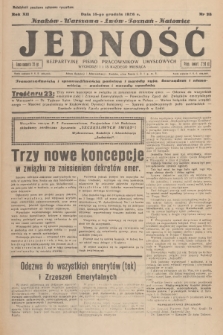 Jedność : bezpartyjne pismo pracowników umysłowych. R.12, 1936, Nr 23