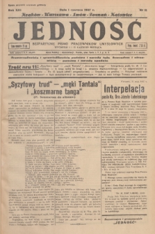 Jedność : bezpartyjne pismo pracowników umysłowych. R.13, 1937, Nr 11