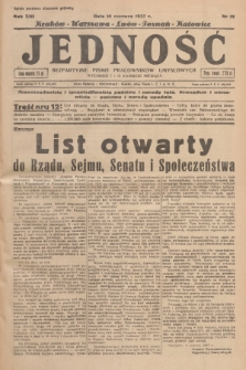 Jedność : bezpartyjne pismo pracowników umysłowych. R.13, 1937, Nr 12