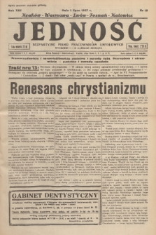 Jedność : bezpartyjne pismo pracowników umysłowych. R.13, 1937, Nr 13