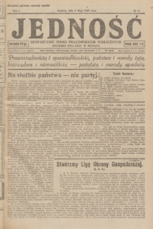 Jedność : bezpartyjne pismo pracowników publicznych. R.1, 1925, Nr 3