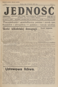 Jedność : bezpartyjne pismo pracowników publicznych. R.1, 1925, Nr 11