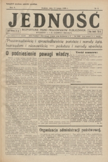 Jedność : bezpartyjne pismo pracowników publicznych. R.2, 1926, Nr 4