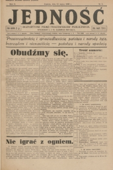 Jedność : bezpartyjne pismo pracowników publicznych. R.2, 1926, Nr 6