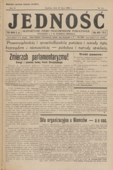 Jedność : bezpartyjne pismo pracowników publicznych. R.2, 1926, Nr 14