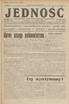 Jedność : bezpartyjne pismo pracowników publicznych. R.2, 1926, Nr 15