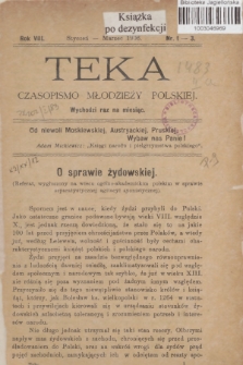 Teka : czasopismo młodzieży polskiej, R. 8, 1906, Nr 1-3