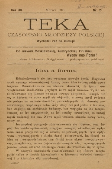 Teka : czasopismo młodzieży polskiej, R. 12, 1910, Nr 2