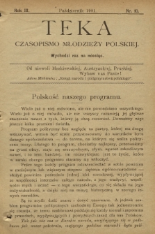 Teka : czasopismo młodzieży polskiej, R. 3, T. 4, 1901, Nr 10