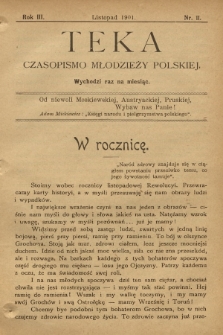 Teka : czasopismo młodzieży polskiej, R. 3, T. 4, 1901, Nr 11