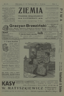 Ziemia : tygodnik krajoznawczy illustrowany. R. 2, 1911, nr 23