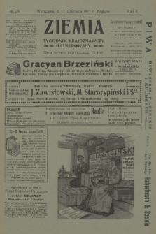 Ziemia : tygodnik krajoznawczy illustrowany. R. 2, 1911, nr 24