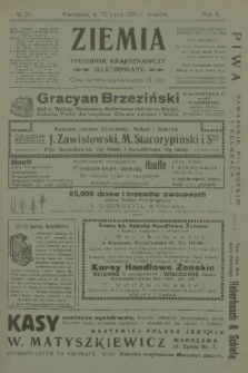 Ziemia : tygodnik krajoznawczy illustrowany. R. 2, 1911, nr 28