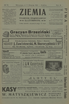 Ziemia : tygodnik krajoznawczy illustrowany. R. 2, 1911, nr 31